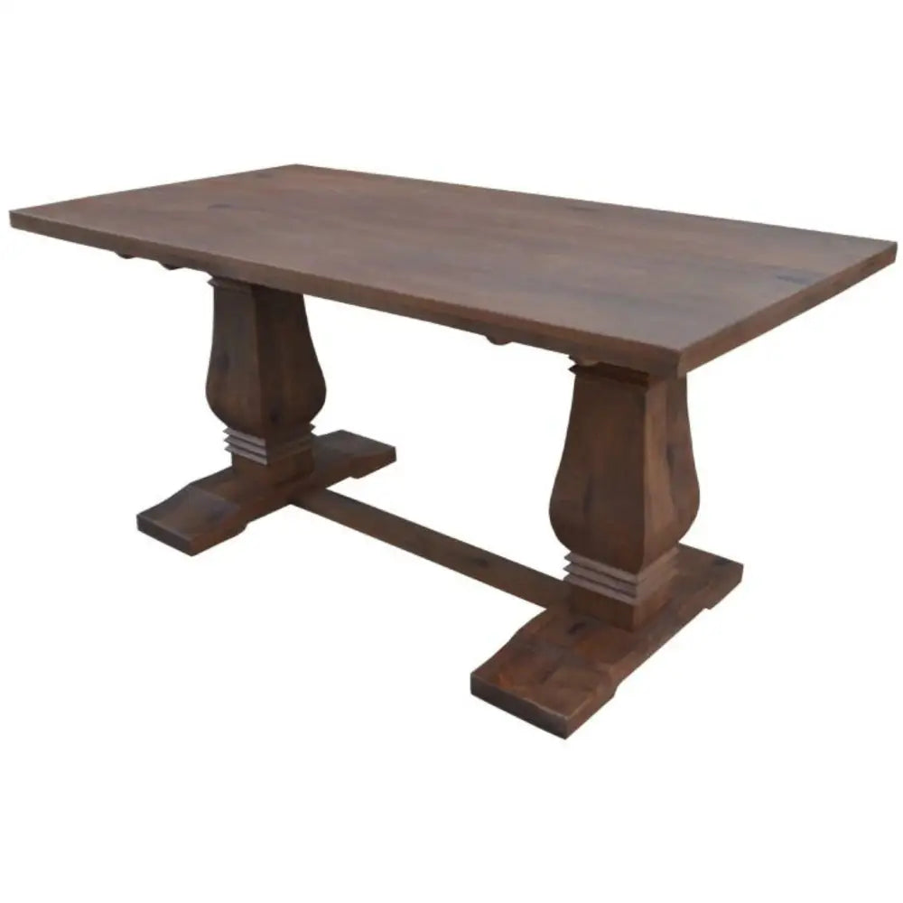 Florence 9pc High Dining Table Set 200cm 8 Fabric Chair French Provincial - Furniture > Dining
