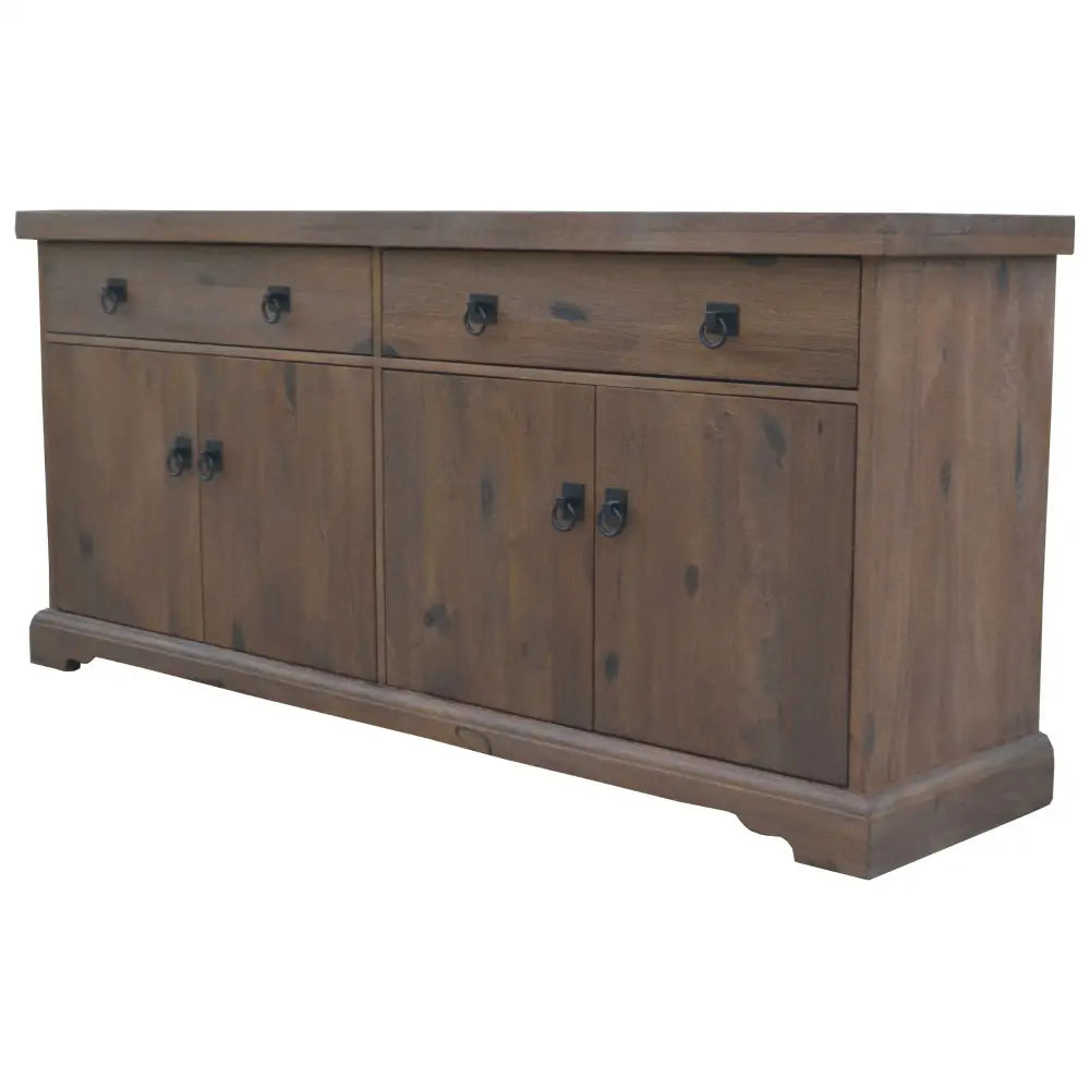 Florence Buffet Table 180cm 2 Door 4 Drawer Solid Mango Timber Wood - Furniture > Living Room