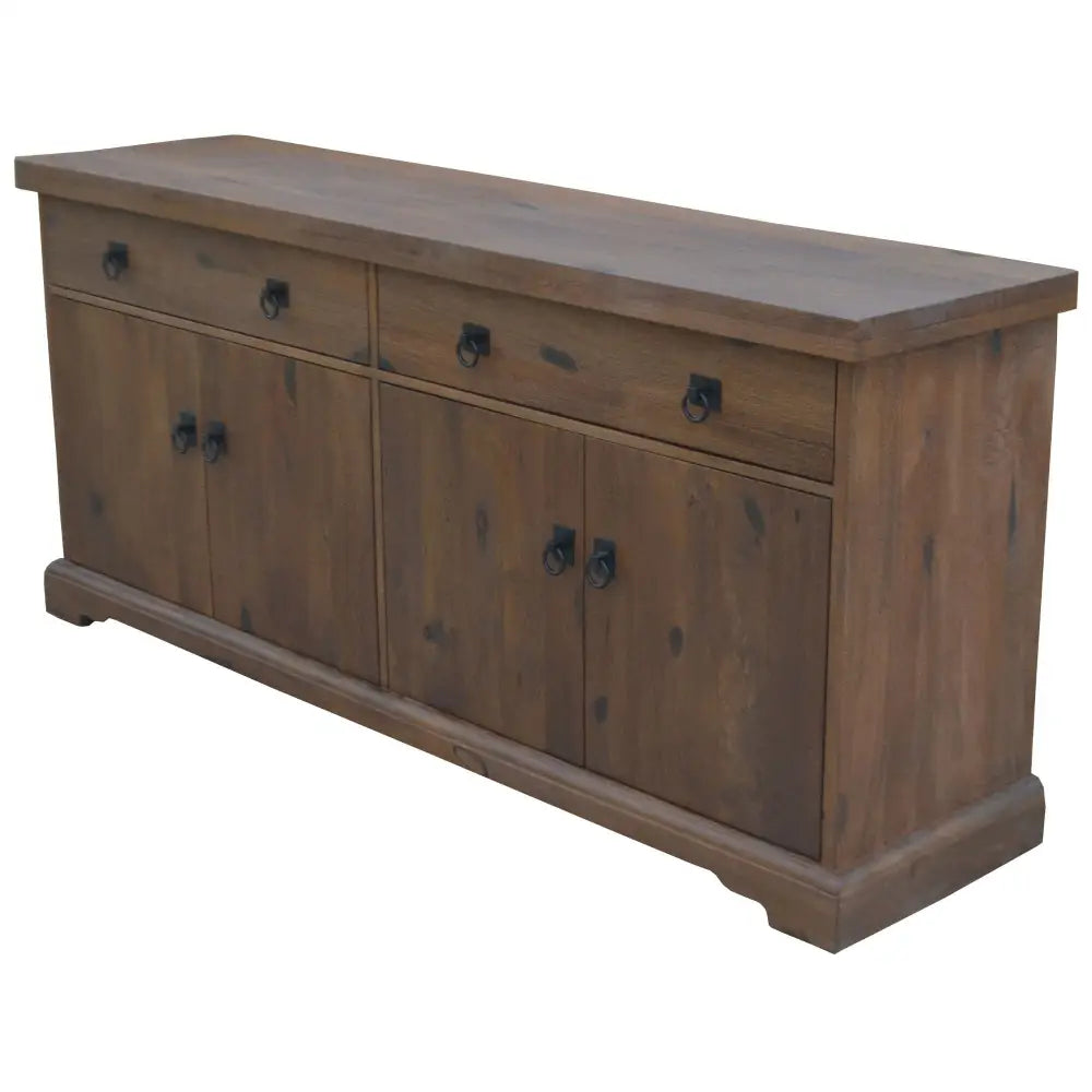 Florence Buffet Table 180cm 2 Door 4 Drawer Solid Mango Timber Wood - Furniture > Living Room