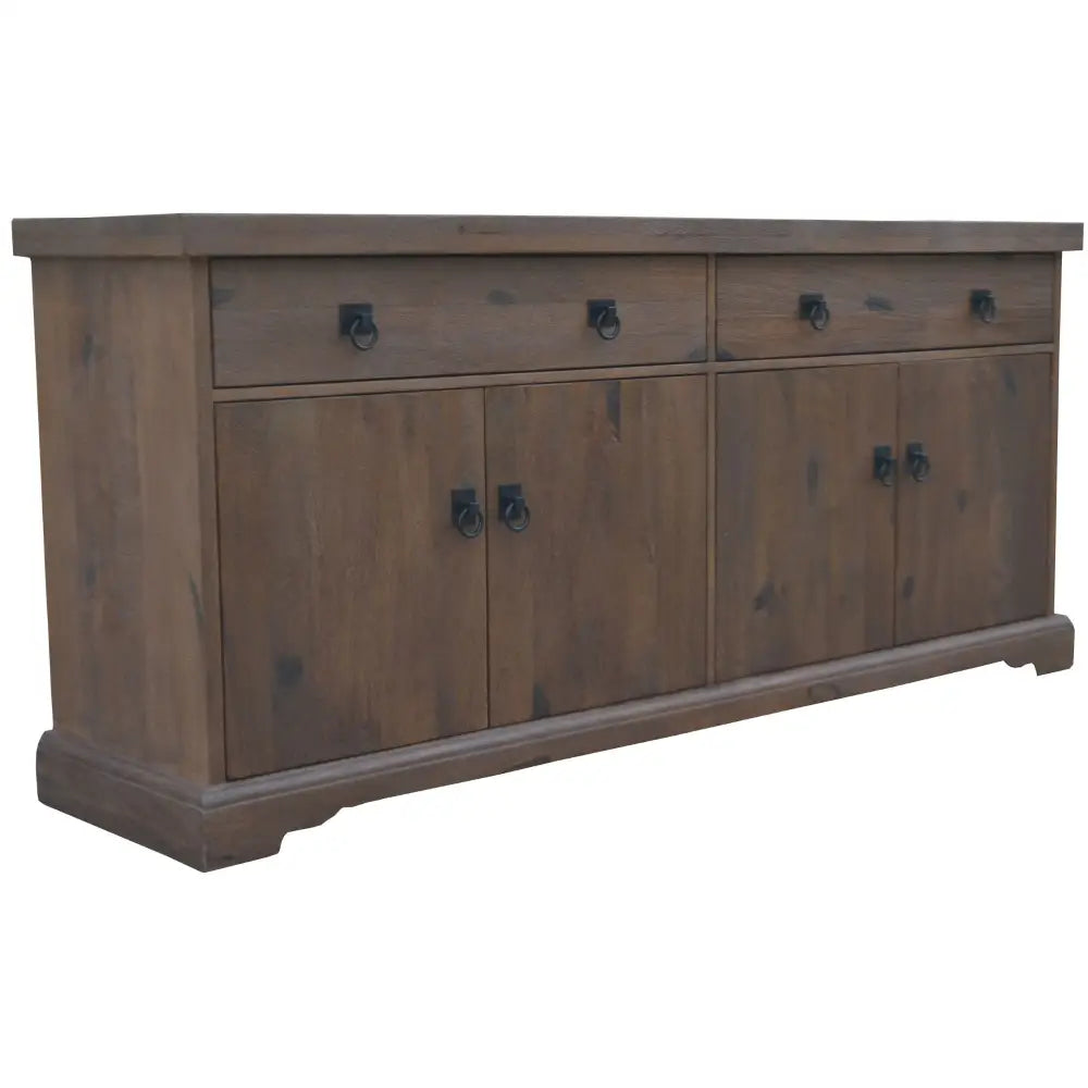 Florence Buffet Table 180cm 2 Door 4 Drawer Solid Mango Timber Wood - Furniture > Living Room