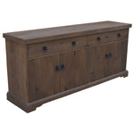 Florence Buffet Table 180cm 2 Door 4 Drawer Solid Mango Timber Wood - Furniture > Living Room