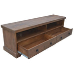 Florence ETU Entertainment TV Unit 180cm 2 Drawer Solid Mango Timber Wood - Furniture > Living Room