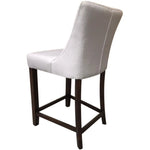 Florence High Fabric Dining Chair Bar Stool French Provincial Solid Timber - Furniture > Bar Stools & Chairs