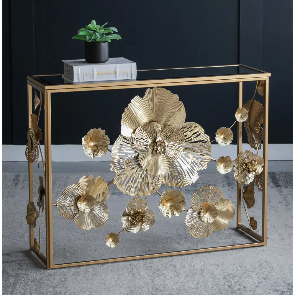 FLORET MIRRORED CONSOLE TABLE - Furniture > Dining > Buffets & Sideboards