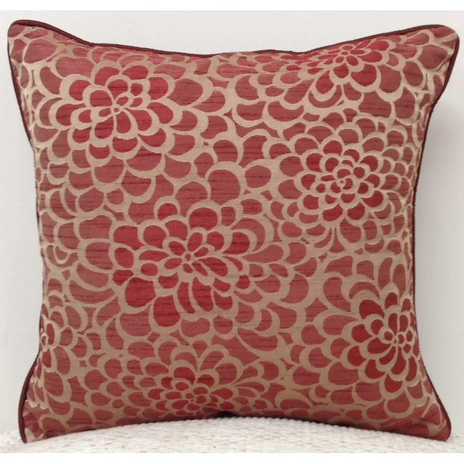 Flower Marone Petal Design Cushion Cover Maroon - Home & Garden > Decor