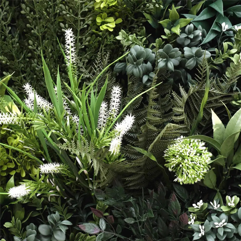 Flowering Bespoke Vertical Garden / Green Wall UV Resistant SAMPLE 45cm x 45cm - Home & Garden > Artificial Plants