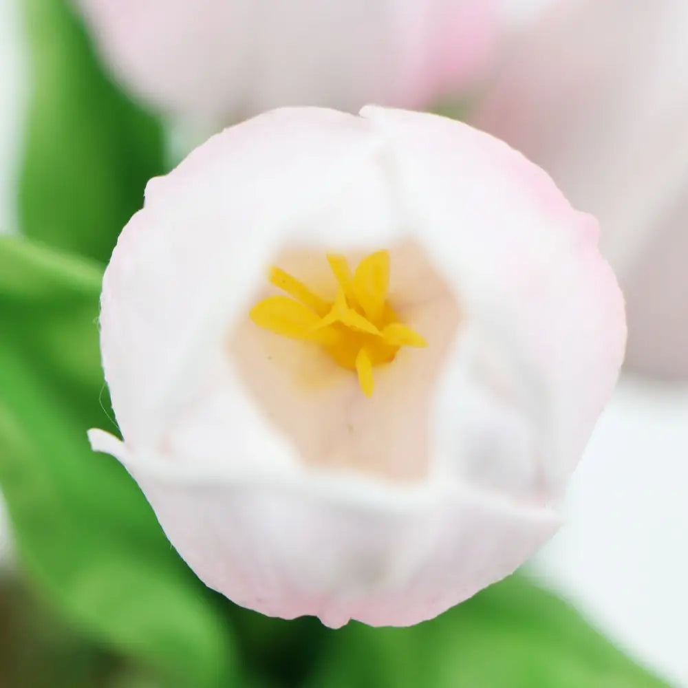 Flowering Pink Artificial Tulip Plant Arrangement With Ceramic Bowl 35cm - Home & Garden > Artificial Plants