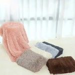 Fluffy Pet Blankets-Soft Faux Fur Anti-Anxiety Cozy Throws for Cats and Dogs M 80*55cm beige brown - Pet Care > Dog
