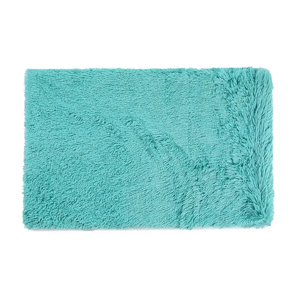 Fluffy Pet Blankets-Soft Faux Fur Anti-Anxiety Cozy Throws for Cats and Dogs M 80*55cm emerald green - Pet Care > Dog
