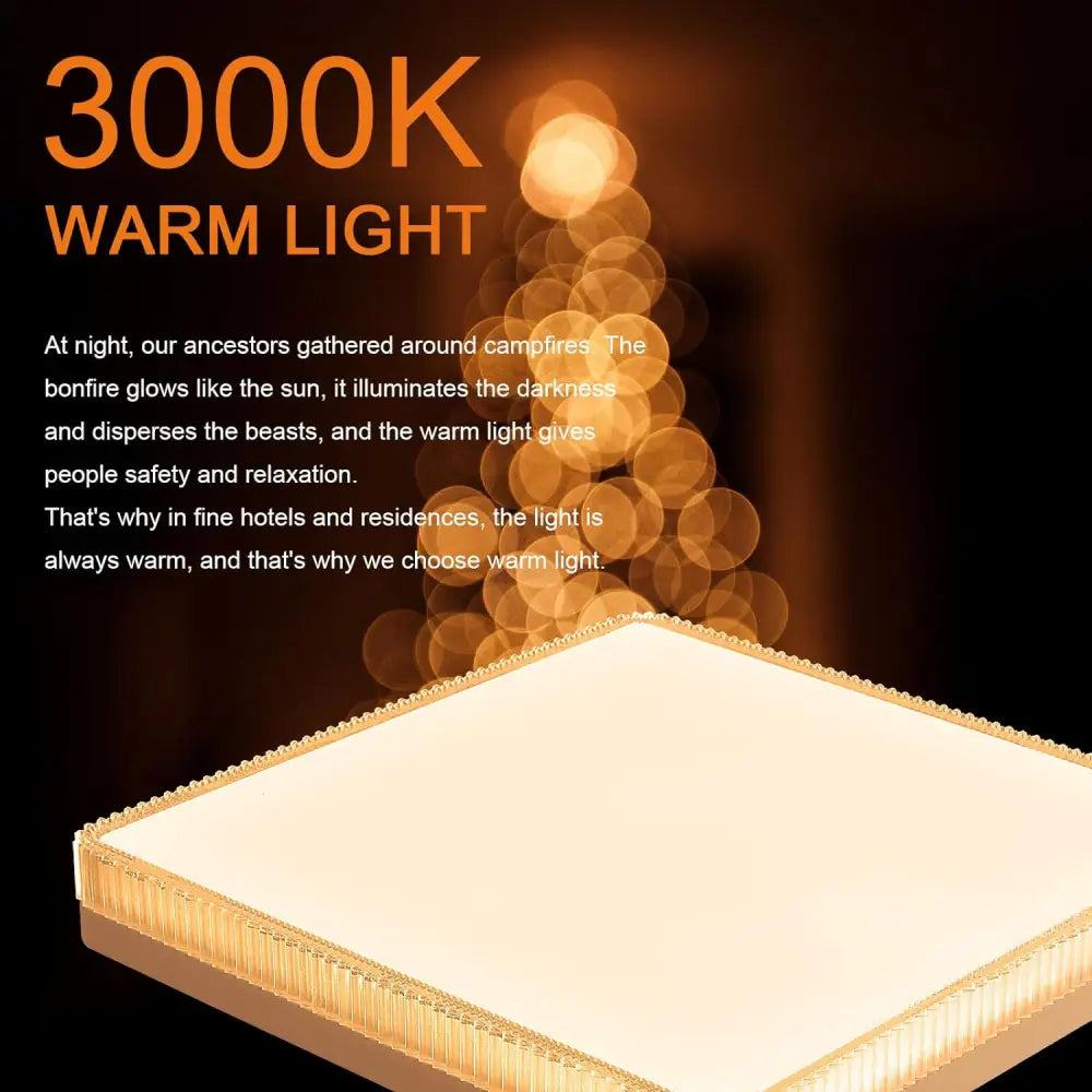 Flush Mount Ceiling Lights LED Square White (23cm 36W) - Home & Garden > Lighting