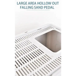 Foldable Cat Litter Box with Pull-Out Tray -Easy Cleaning and Anti-Splash Design Grey 51*41*38cm - Pet Care > Cat