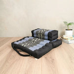 Foldable Meditation Cushion + Seating Block Set BlueEle - Home & Garden > Decor