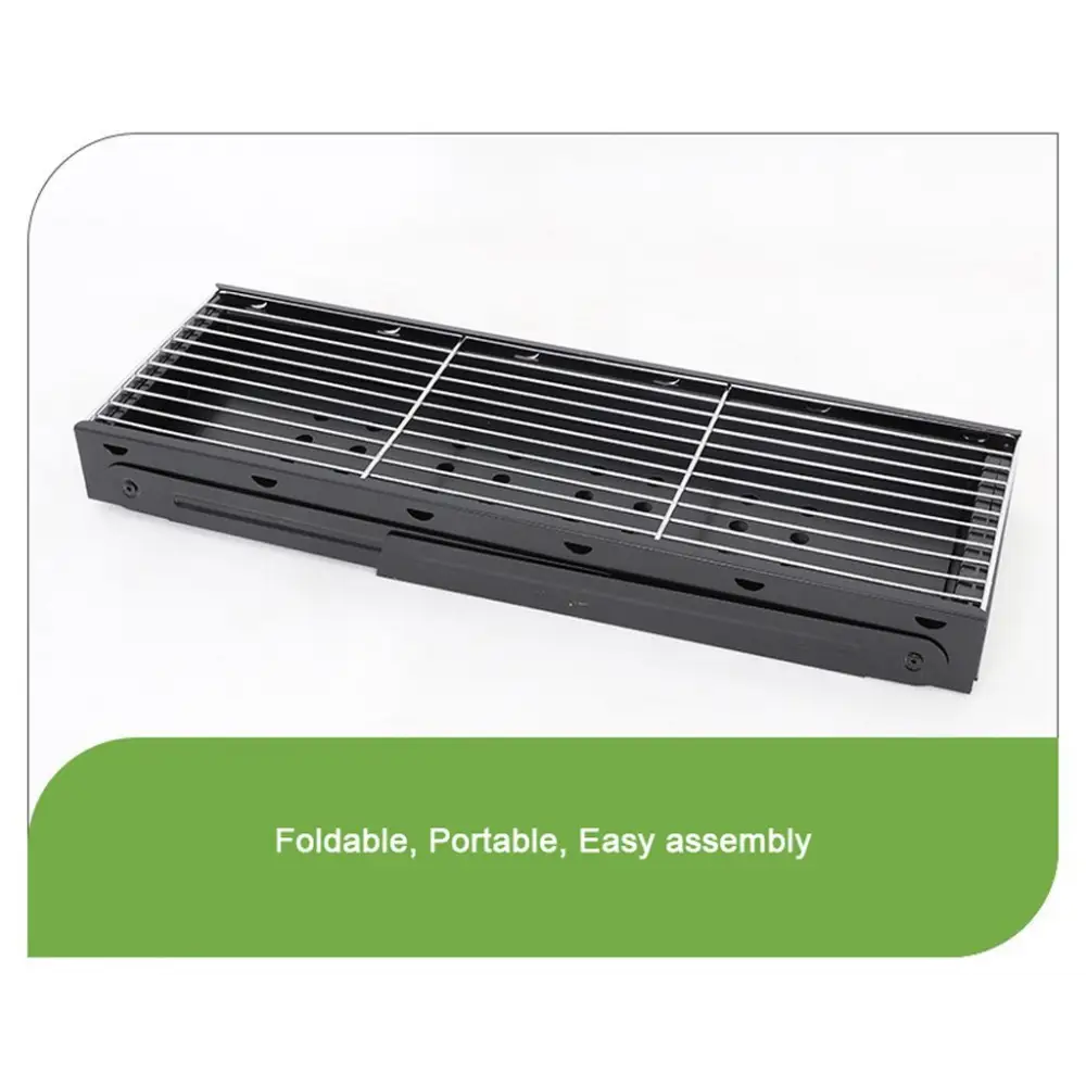 Foldable Portable BBQ Charcoal Grill Barbecue Camping Hibachi Picnic - Home & Garden > BBQ