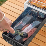 Foldable Portable Charcoal Frying Grill Grilling Outdoor Tabletop BBQ Grill For Camping Hiking Picnics - Appliances >