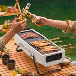 Foldable Portable Charcoal Frying Grill Grilling Outdoor Tabletop BBQ Grill For Camping Hiking Picnics - Appliances >