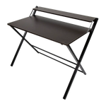 Folding Desk with Shelf Computer Laptop PC Table Side Home Office Furniture - Furniture > Office