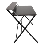 Folding Desk with Shelf Computer Laptop PC Table Side Home Office Furniture - Furniture > Office