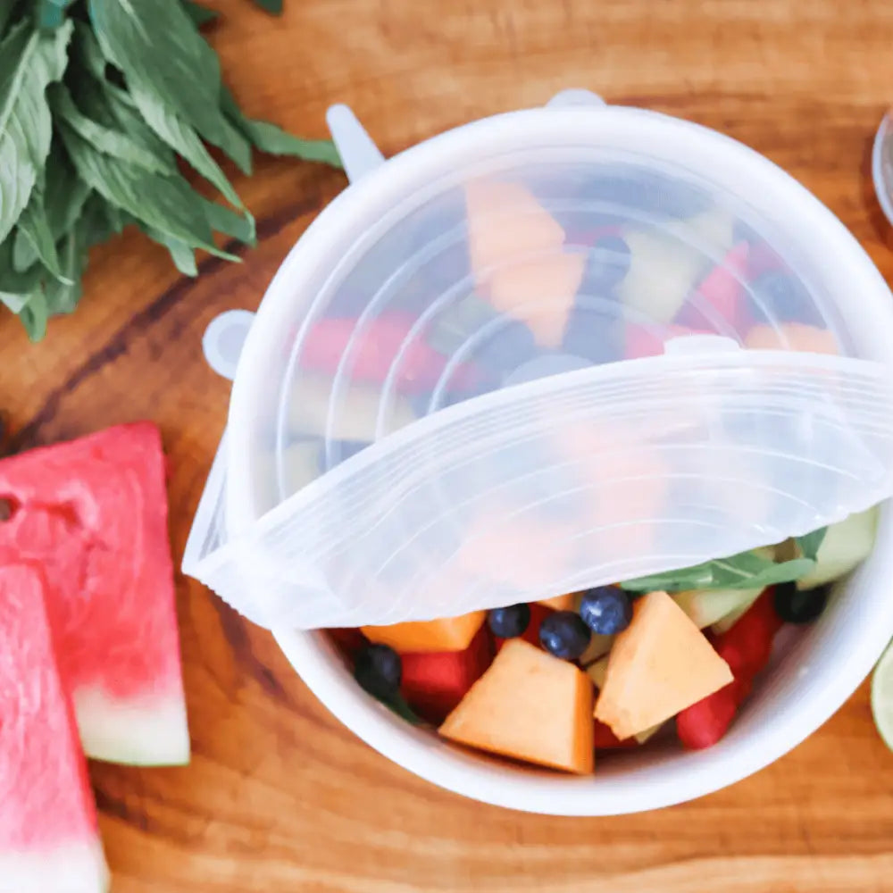 Food Grade Silicone Stretch Lids: Your Ultimate Reusable Food Covers - set of 7 (Test) - Home & Garden > Storage