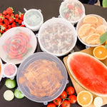 Food Grade Silicone Stretch Lids: Your Ultimate Reusable Food Covers - set of 7 (Test) - Home & Garden > Storage