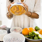 Food Grade Silicone Stretch Lids: Your Ultimate Reusable Food Covers - set of 7 (Test) - Home & Garden > Storage