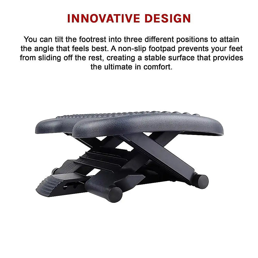 Footrest Under Desk Foot / Leg Rest for Office Chair Ergonomic Computer Plastic - Furniture > Office