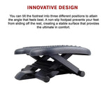 Footrest Under Desk Foot / Leg Rest for Office Chair Ergonomic Computer Plastic - Furniture > Office