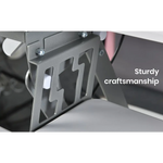 Fortia Corner Desk Riser 110cm Wide Adjustable Sit to Stand for Dual Monitor Keyboard Laptop White - Furniture > Office
