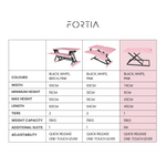 Fortia Desk Riser 74cm Wide Adjustable Sit to Stand for Dual Monitor Keyboard Laptop Pink - Furniture > Office