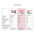 Fortia Desk Riser 77cm Wide Adjustable Sit to Stand for Dual Monitor Keyboard Laptop Pink - Furniture > Office