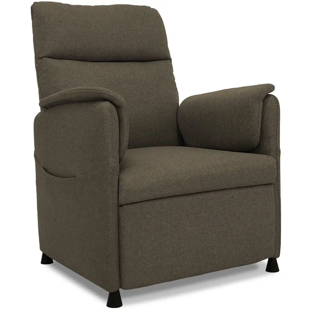 FORTIA Electric Armchair Recliner Single Fabric Chair Biege - Furniture > Bar Stools & Chairs > Arm Chairs & Recliners
