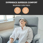 FORTIA Electric Armchair Recliner Single Fabric Chair Grey - Furniture > Bar Stools & Chairs > Arm Chairs & Recliners