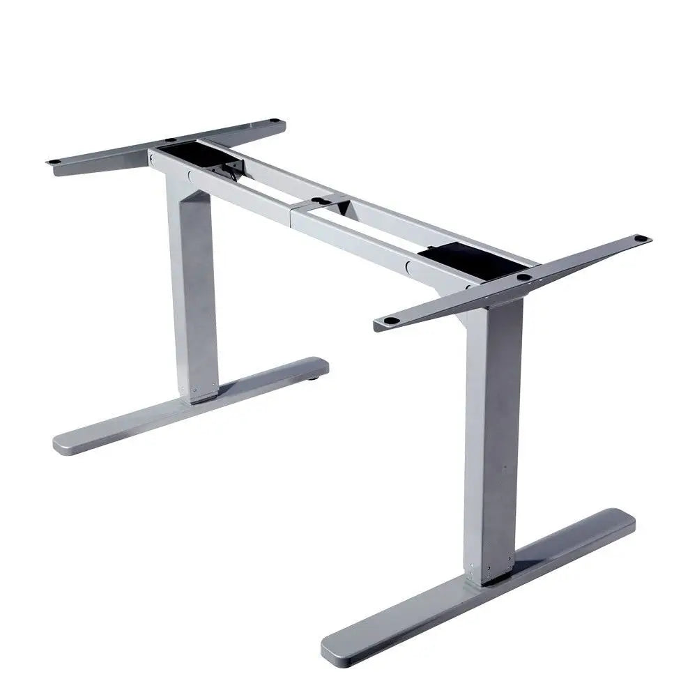 FORTIA Height Adjustable Standing Desk Frame Only Sit Stand Electric Office SLV - Furniture > Office