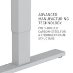 Fortia Sit To Stand Up Standing Desk 120x60cm 72-118cm Electric Height Adjustable 70kg Load Oak Style/Silver Frame