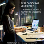 Fortia Sit To Stand Up Standing Desk 120x60cm 72-118cm Electric Height Adjustable 70kg Rated Walnut Style/Black Frame
