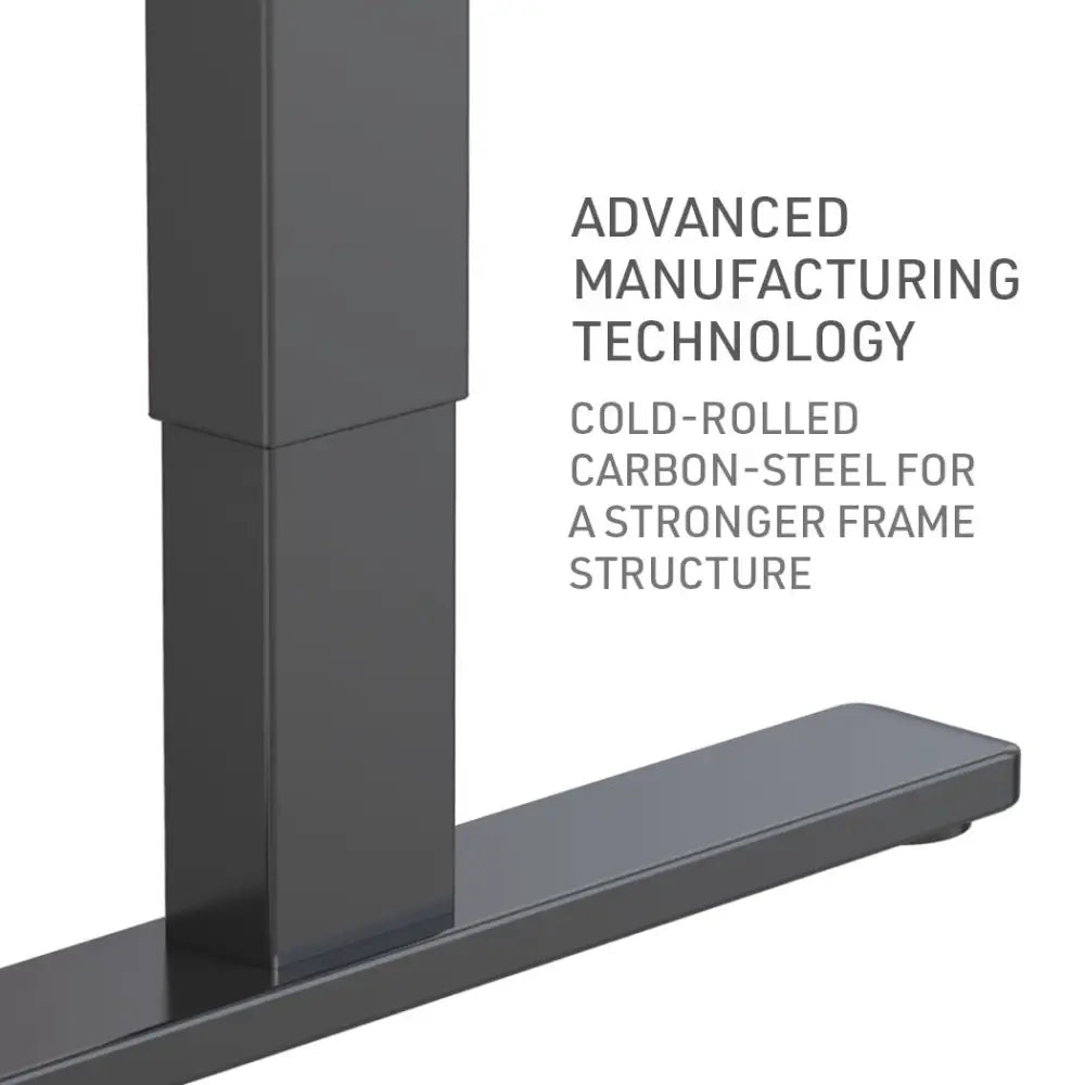 Fortia Sit To Stand Up Standing Desk 120x60cm 72-118cm Electric Height Adjustable 70kg Load Walnut Style/Black Frame
