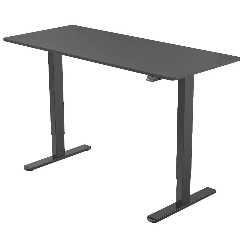 Fortia Sit To Stand Up Standing Desk 140x60cm 72-118cm Electric Height Adjustable 70kg Rated Black/Black Frame