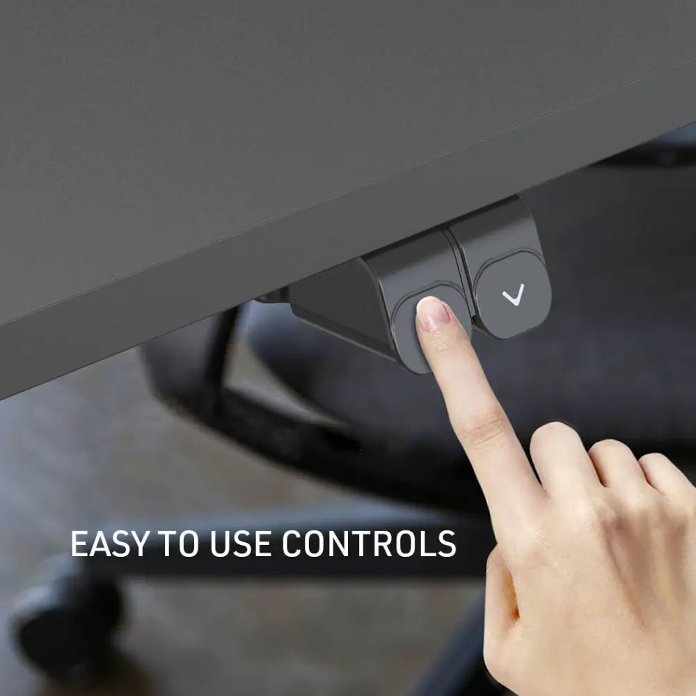 Fortia Sit To Stand Up Standing Desk 140x60cm 72-118cm Electric Height Adjustable 70kg Rated Black/Black Frame
