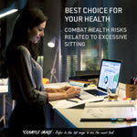 Fortia Sit To Stand Up Standing Desk 140x60cm 72-118cm Electric Height Adjustable 70kg Rated Black/Black Frame