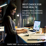Fortia Sit To Stand Up Standing Desk 150x70cm 62-128cm Electric Height Adjustable Dual Motor 120kg Load Arched