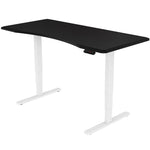 Fortia Sit To Stand Up Standing Desk 150x70cm 62-128cm Electric Height Adjustable Dual Motor 120kg Load Arched