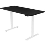 Fortia Sit To Stand Up Standing Desk 150x70cm 62-128cm Electric Height Adjustable Dual Motor 120kg Load Black/White