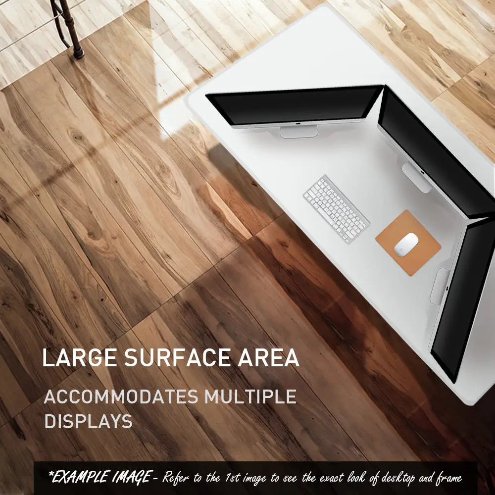 Fortia Sit To Stand Up Standing Desk 160x75cm 62-128cm Electric Height Adjustable Dual Motor 120kg Load White Oak