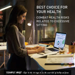 Fortia Sit To Stand Up Standing Desk 160x75cm 62-128cm Electric Height Adjustable Dual Motor 120kg Load Arched