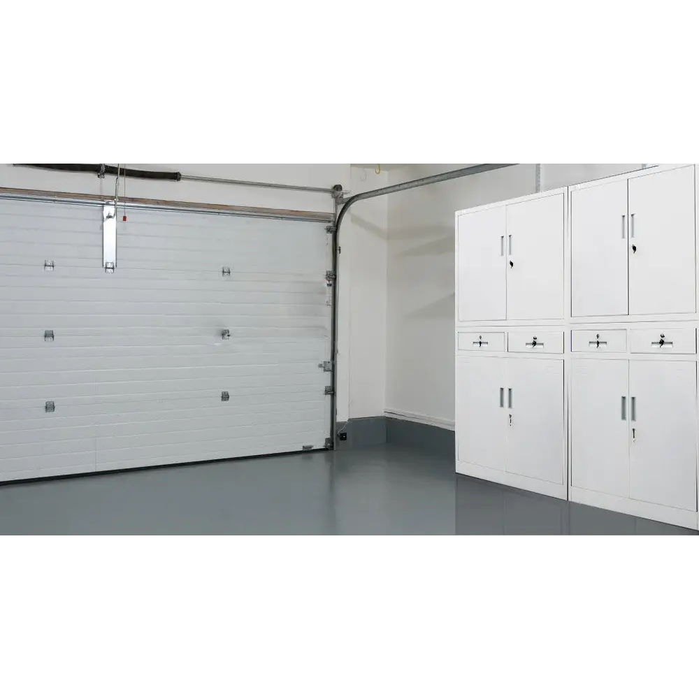 FORTIA Stationery Cabinet Office Home Storage Metal Lockable 4 Door Cupboard Drawers - Furniture > Office