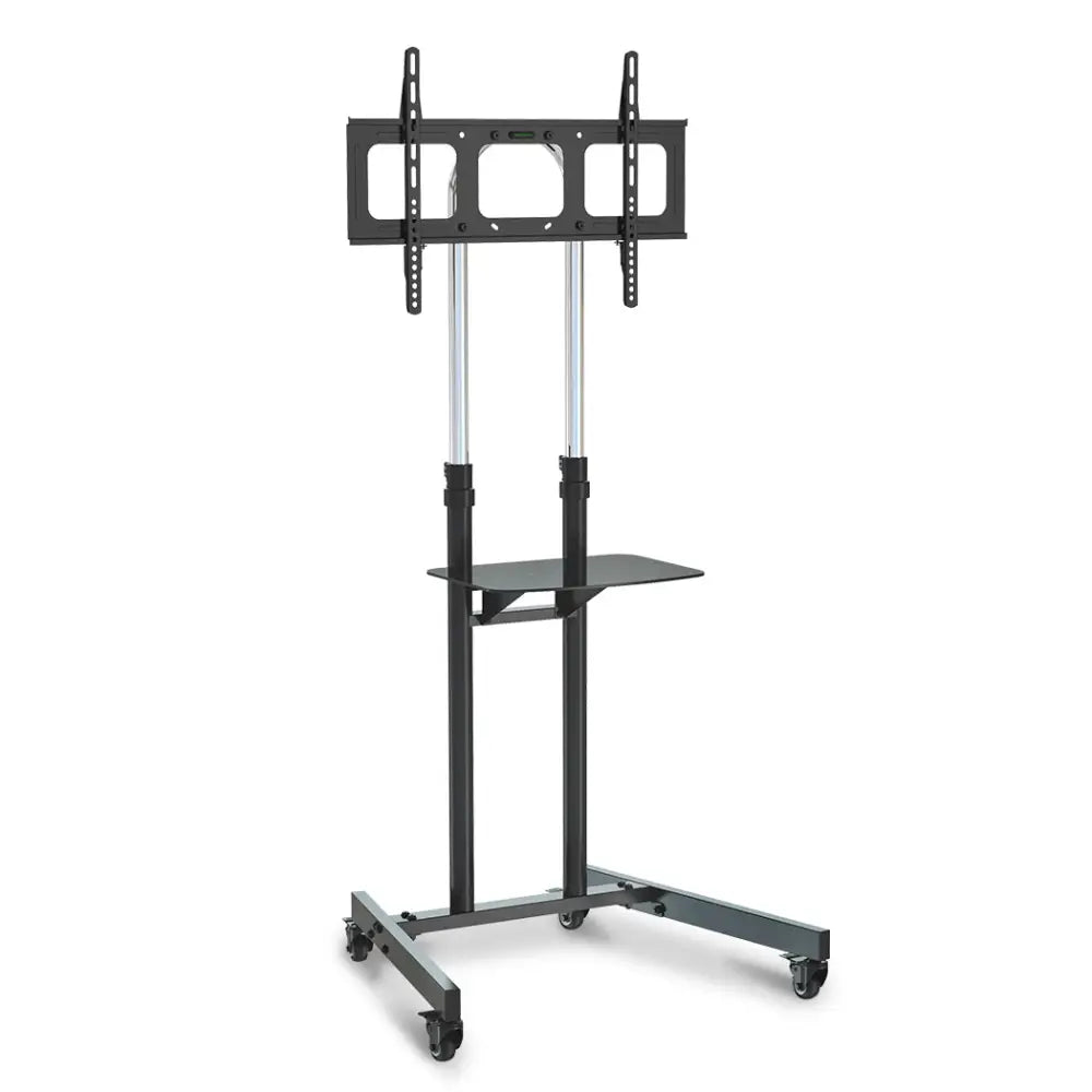 FORTIA TV Stand Mobile Mount 37-70 Inch Tall Universal Rolling Trolley Black 65Inch - Audio & Video > TV Accessories