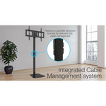 FORTIA TV Stand Mount 32-70 Inch Tall Modern Universal Floor Swivel Rack Black - Audio & Video > TV Accessories