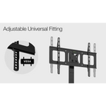 FORTIA TV Stand Mount 32-70 Inch Tall Modern Universal Floor Swivel Rack Black - Audio & Video > TV Accessories