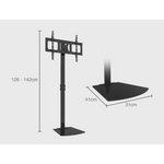FORTIA TV Stand Mount 32-70 Inch Tall Modern Universal Floor Swivel Rack Black - Audio & Video > TV Accessories