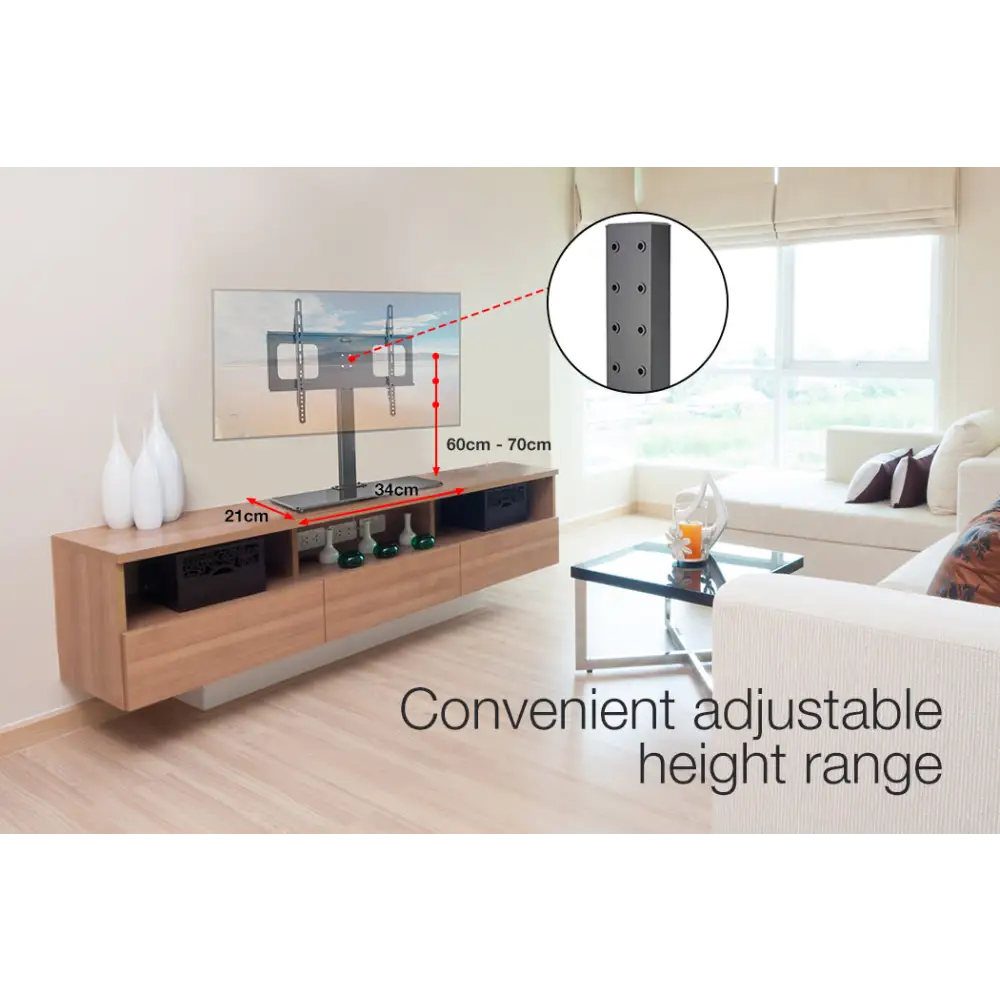 FORTIA TV Stand Mount 37-55 Inch Television Small Modern Universal Up to 55’’ - Audio & Video > TV Accessories