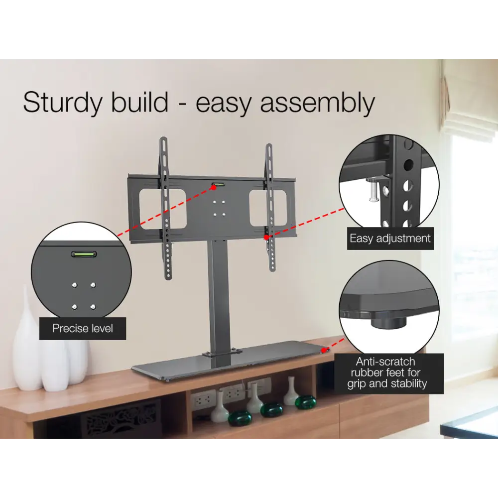 FORTIA TV Stand Mount 37-55 Inch Television Small Modern Universal Up to 55’’ - Audio & Video > TV Accessories